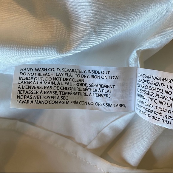 DEX Off-the-Shoulder White and Blue Floral Dress - Picture 9 of 14